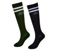 Chaussettes équitation Kentucky Horsewear stripes (x2) Bleu 41/46