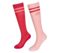 Chaussettes équitation Kentucky Horsewear stripes (x2) Rose 35/40