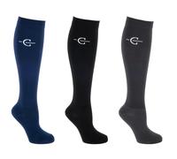 Chaussettes équitation Kerbl Compe (x3) Bleu 34/36