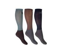 Chaussettes équitation microcotton HKM (x3) Marron 35/37
