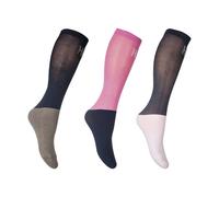 HKM Chaussettes d'équitation-578039170070 rose/marine/gris 41/43
