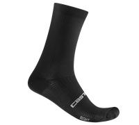 Castelli Chaussettes de cyclisme Espresso 18 – Évacuation d'humidité – EU 40-43 Noir