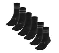 Under Armour 6 paires Essential Crew, chaussettes unisexe, chaussettes sport ultra-fines, Unisexe, lot de 6, Black/Black/Castlerock, LG
