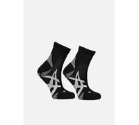 Chaussettes et collants Asics 2PPK CUSHION RUN QUARTER SOCK pour Adulte 39 - 42 Noir