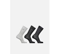 DIM Chaussettes Homme Coton Style Rayures & Pois x3, Lot Noir/Gris Anthracite/Gris Clair, 39-42