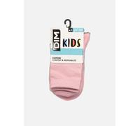 Chaussettes et collants Dim Lurex Coton Style Mi-Chaussettes X2 pour Enfant 35 - 38 Rose