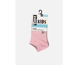Chaussettes et collants Dim Lurex Coton Style Socquettes Courtes X2 pour Enfant 31 - 34 Rose