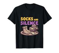 Chaussettes et Silence Cozy Introvert Relax Design T-Shirt