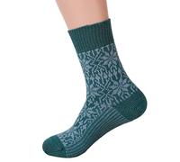 Chaussettes étoiles, bleu/naturel, cerf naturel, 100 % laine (kbT) - Multicolore - 46