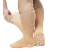 Chaussettes extra larges pour pieds enflés - 1 paire de chaussettes d'hôpital bariatriques antidérapantes pour lymphœdème diabétique - Pour homme et femme - Pieds enflés extra larges, Distribution