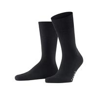 Falke Chaussettes Homme Airport Plus M, laine coton unies, Noir Black 3000, 45-46
