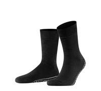 Falke Chaussettes Homepads – coton/laine, picots sur la semelle, Homme Noir 35/38
