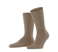 Falke Chaussettes homme Nelson M So – laine unies, 1 paire – Marron Nutmeg Melange 39-42