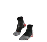 Falke Chaussettes de running RU5 Race Short - Respirantes anti-ampoule - Noir/Gris Clair 42-43