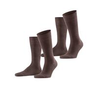 Falke Chaussettes homme Swing Multipack M - coton uni - lot de 2 paires Marron 5930 39-42