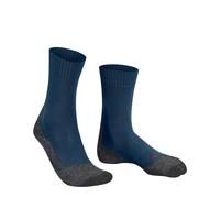 Falke Chaussettes randonnée Homme TK2 Explore M – Laine fil fonctionnel, anti-ampoule, Bleu 39-41