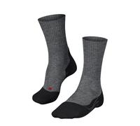 FALKE TK2 Explore Wool M So laine anti-ampoule épaisses 1 paire, Chaussettes de randonnée Homme, Gris Grey Melange 3020, 46-48