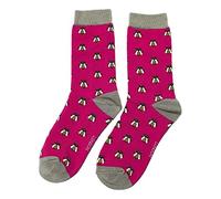 Chaussettes fantaisie abeille sur rose vif pour femme - Chaussettes Taille unique