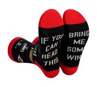 Chaussettes fantaisie amusantes pour homme et femme, avec inscription « IF YOU CAN READ THIS » en coton avec antidérapantes, cadeau d'anniversaire, de Noël, d'anniversaire sans boîte cadeau
