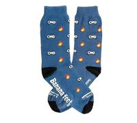 Chaussettes fantaisie pour homme et femme | Amusantes et originales | Coton brodé avec motifs rétro et modernes, Gamer Bleu, 36-40
