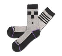 Chaussettes Fasthouse Clash Performance Crew Chiné GrisS-M Chiné Gris