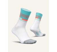 Chaussettes Feetures Elite Light Cushion Mini Crew blanc bleu - L