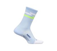 Chaussettes Feetures Elite Ultra Light Mini Crew Bleu ciel Blanc, Taille L