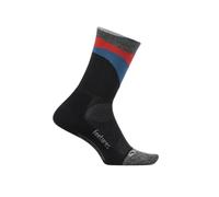 Chaussettes Feetures Elite Ultra Light Mini Crew Noir Rouge Bleu, Taille L