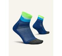 Chaussettes Feetures Elite Ultra Light Quarter bleu vert lime - S