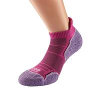 1000 Mile Run Socklet Ladies (Twin Pack) Medium Pink/Lavander Medium Pink/Lavand