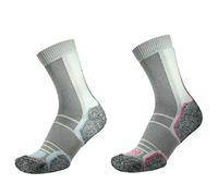 Chaussettes femme 1000 Mile Trek (x2) Gris M