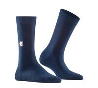Burlington Chaussettes femme Lady W So coton fantaisie 6120 Bleu marine 1 paire Taille 36-41