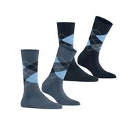 Chaussettes femme Burlington Everyday Argyle (x2) Bleu 36/41