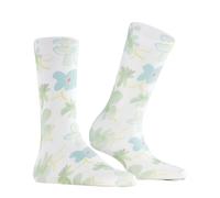 Burlington Chaussettes femme Garden Bloom – coton fantaisie – Blanc 36/41 – 1 paire