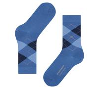 Burlington Chaussettes femme Marylebone W - So laine fantaisie - Bleu River Blue 6551, 36-41