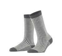 Burlington – Chaussettes femme Pepita W So – Laine fantaisie – Gris Dark Grey 3070 – 36-41 – 1 paire