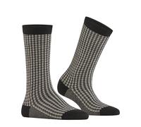 Burlington Chaussettes femme Pepita – Laine fantaisie – Noir – 36-41 – 1 paire