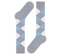 Burlington Chaussettes longues Queen W Kh – coton fantaisie – Gris Arctic Melange 3221 – 36-41