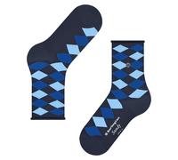 Burlington Chaussettes femme Sandy W Sso – Coton fantaisie – 1 paire Bleu marine 6120 36-41