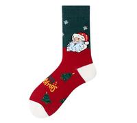 Chaussettes Femme Chaussettes Chaudes Femme Chaussettes Thermiques Femme pour Tous Les Jours Imprimées Fêtes Mi-Longues Chaudes Et Stylées Parfaites pour Noël Saint-Sylvestre Ou Cadeaux