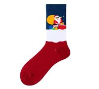 Chaussettes Femme Chaussettes Chaudes Femme Chaussettes Thermiques Femme pour Tous Les Jours Imprimées Fêtes Mi-Longues Chaudes Et Stylées Parfaites pour Noël Saint-Sylvestre Ou Cadeaux
