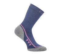 CMP Femme Trekking Mid Supersoft 50 Wmn Socks, Blue-fuchsia, 36-38 EU