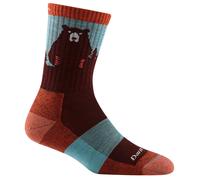 Chaussettes femme Darn Tough Bear Town Micro Crew Lightweight With Cushion Taille de chaussures: 38-40,5 / Couleur: rouge