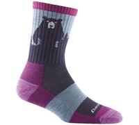 Darn Tough - Women's Bear Town Micro Crew Lightweight w Cushn - Chaussettes de randonnée - Unisex L | EU 43-45.5 - purple
