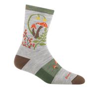 Chaussettes femme Darn Tough Mellow Mushrooms Micro Crew Lightweight cendre S