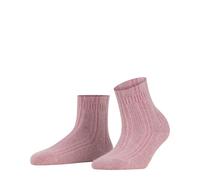 Falke Chaussettes Bedsock W Hp – Laine/Angora épaisses, fantaisie – Rouge Brick 35-38