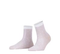 Falke Chaussettes femme Dot 15 den transparentes fantaisie blanc 39-42