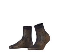 Falke Chaussettes Femme Dot 15 den – Transparentes fantaisie – Noir 3009 35-38
