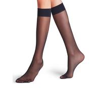 FALKE Matt Deluxe 20 DEN W Kh transparentes unies 1 paire, Chaussettes longues Femme, Bleu Marine 6179, 35-38