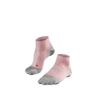 Falke Chaussettes de running RU5 Race Short Femmes – Blanc/Gris – Taille 37-38